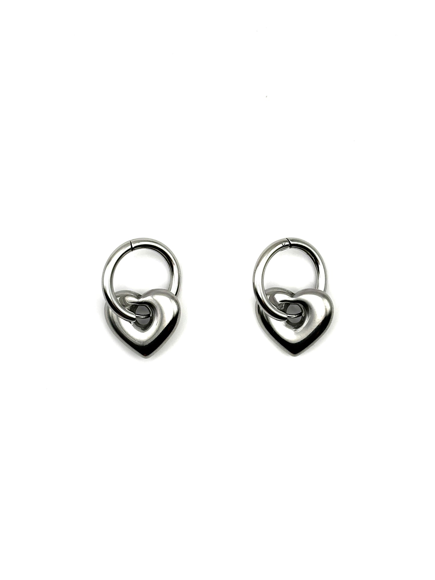 Oorbellen Silver Hearts