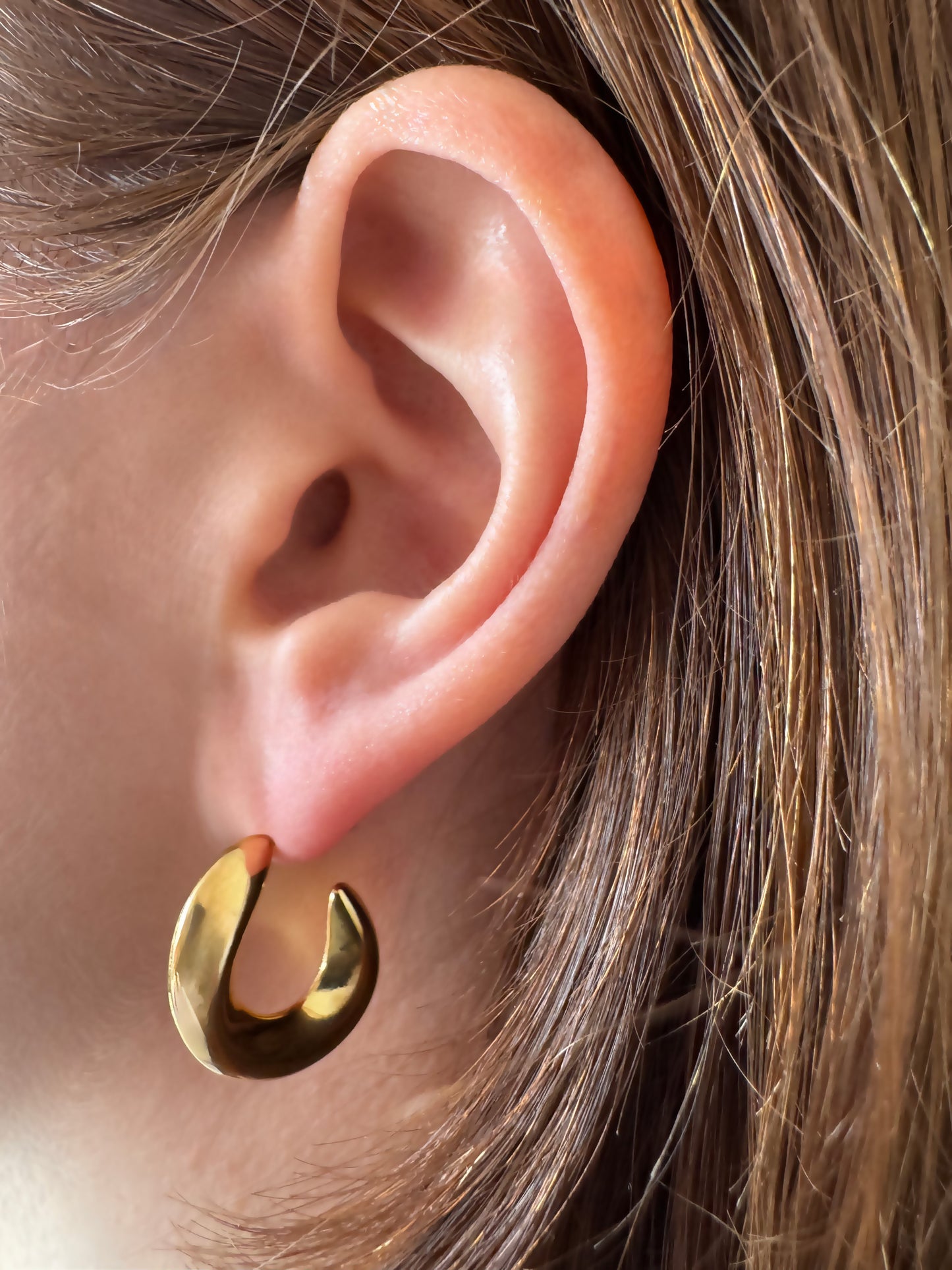 Oorbellen Gold Open Hoops