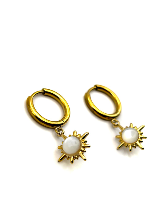 Oorbellen Little Hoops Sun