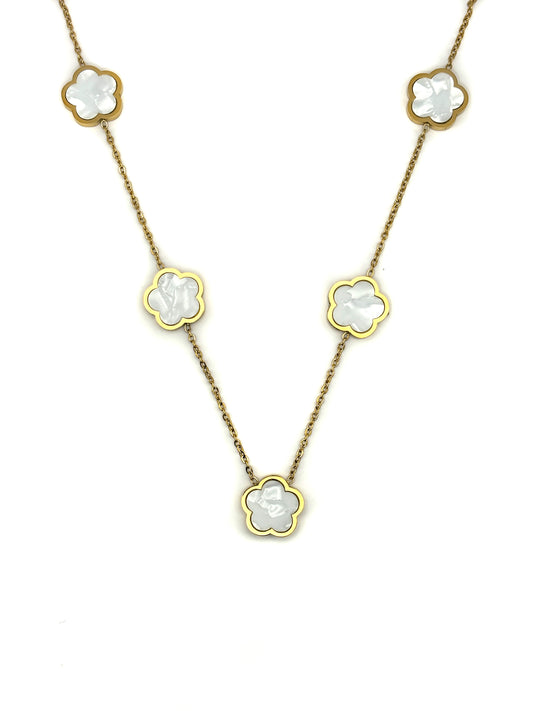 Ketting White Flowers