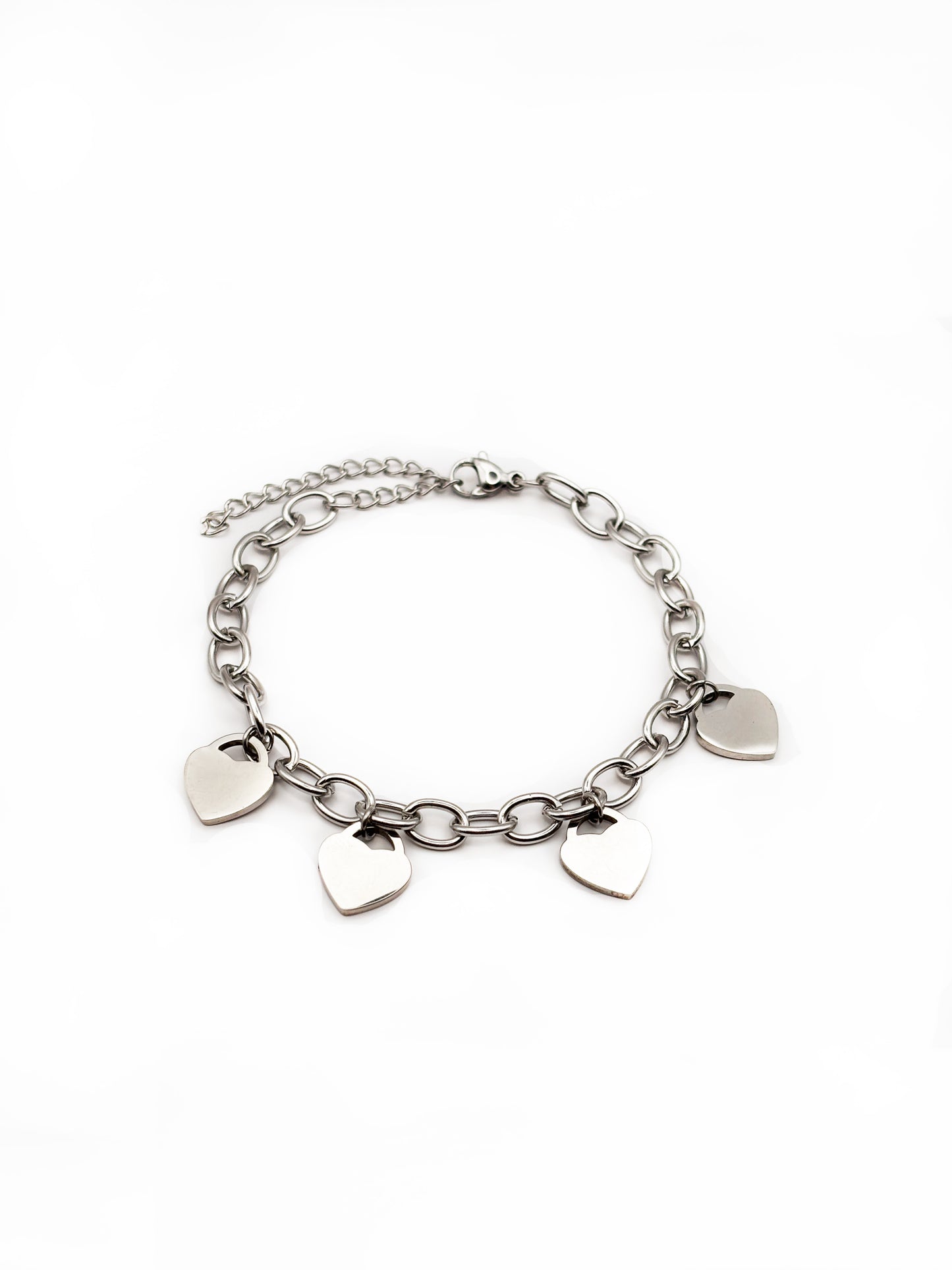 Armband four heart silver